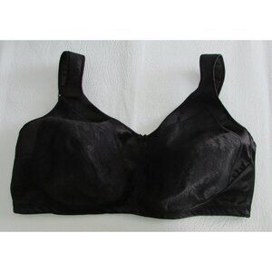 JUST MY SIZE Soft Cup Bra - Black - 46D - NEW